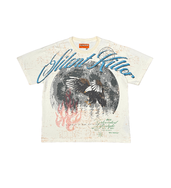 Silent Killer Short Sleeve T Shirt - Cream