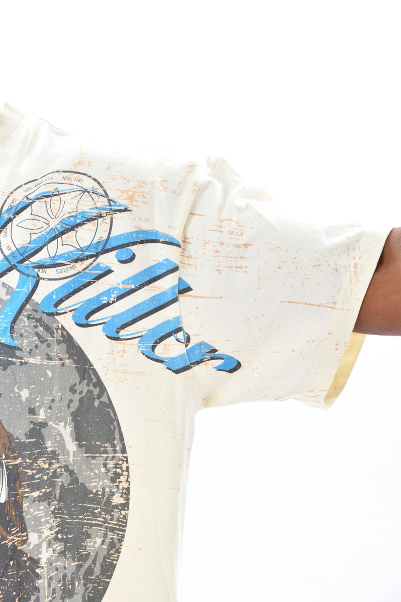 Silent Killer Short Sleeve T Shirt - Cream
