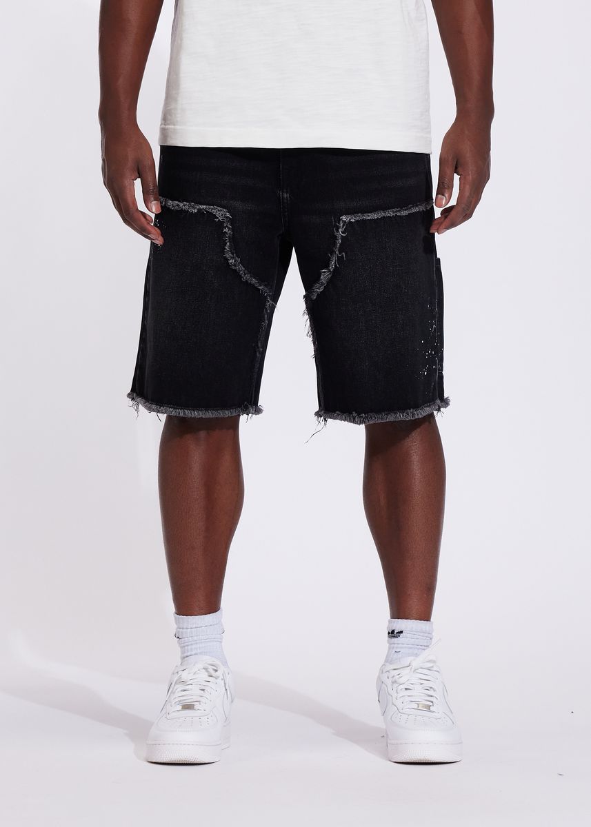 Silas Denim Short - Washed Black