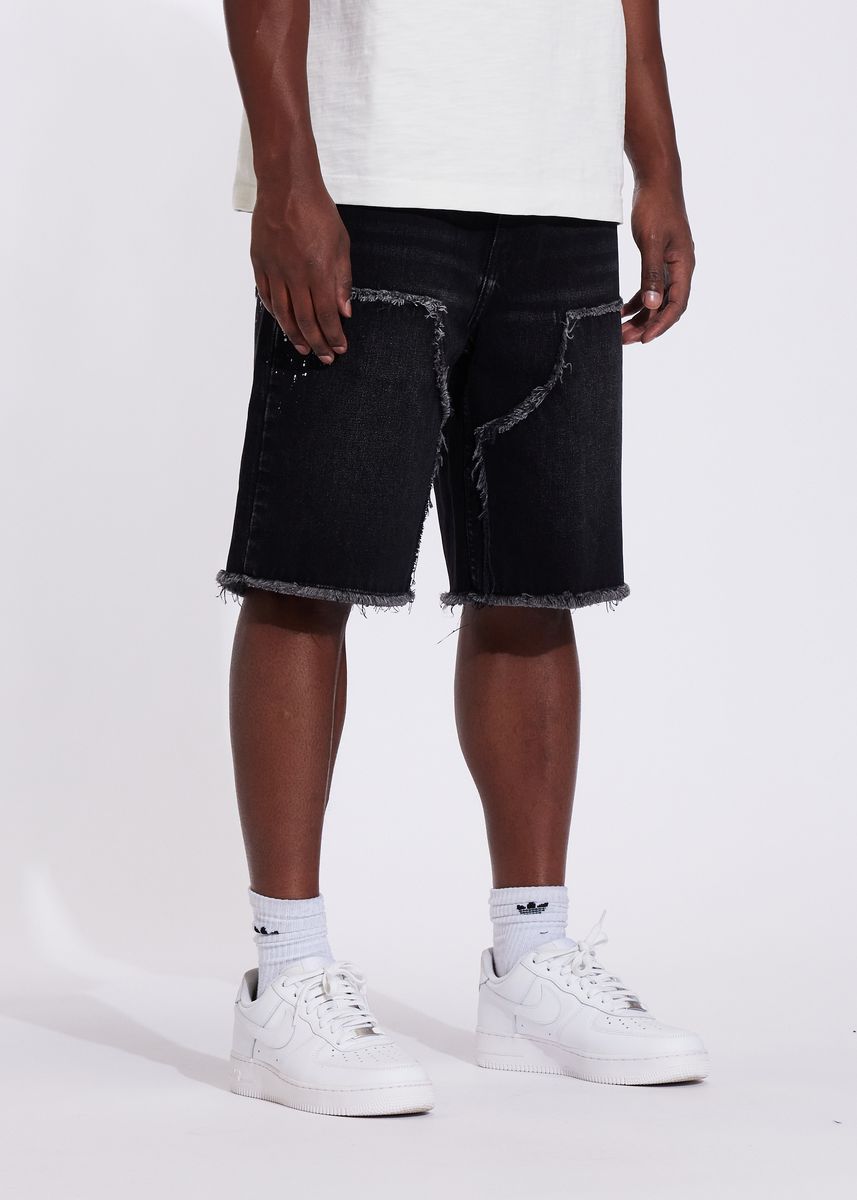 Silas Denim Short - Washed Black