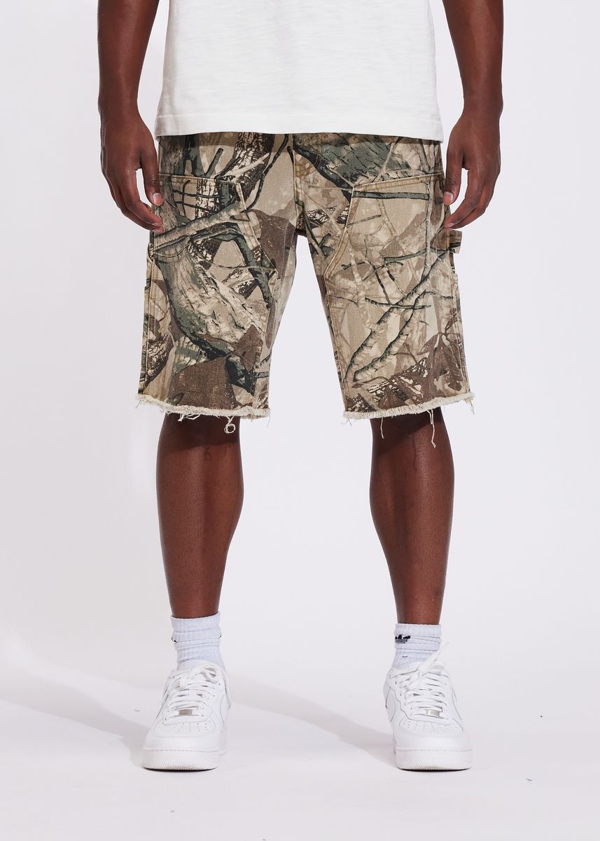 Vince Denim Short - Tree Camo