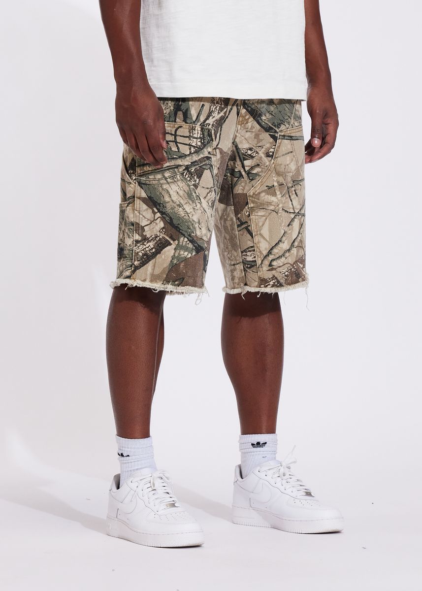 Vince Denim Short - Tree Camo