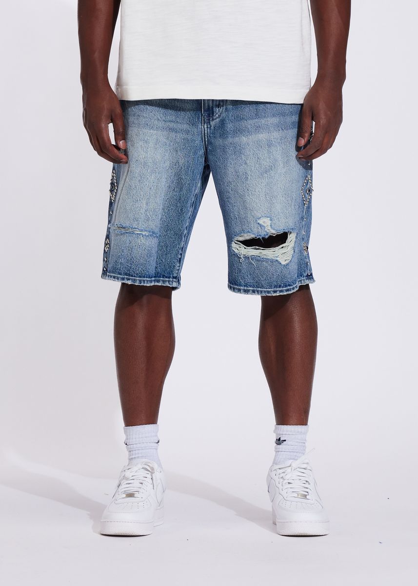Rivet Denim Short - Medium Wash