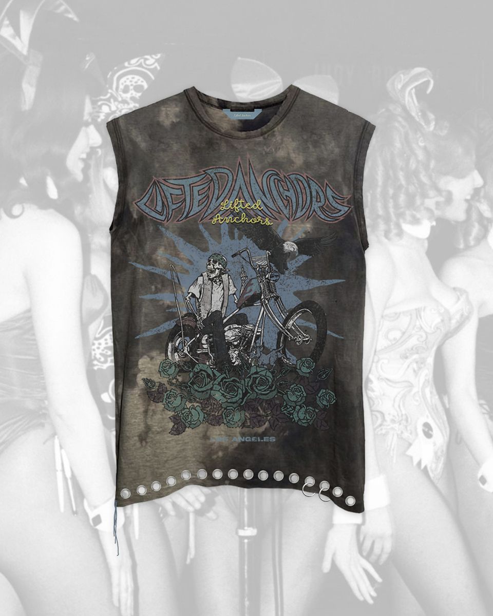 Hot Rod Cutoff T-Shirt - Bleach