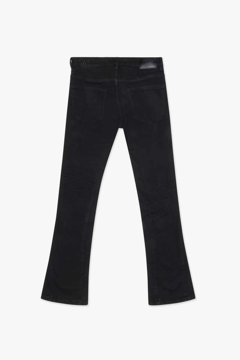 Mr. Stacked Flare Jeans - Black