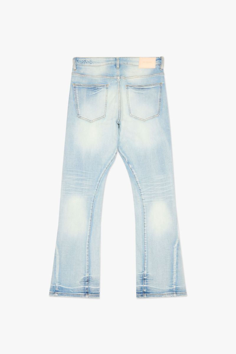 Mr. Stacked Flare Jeans - Light Wash