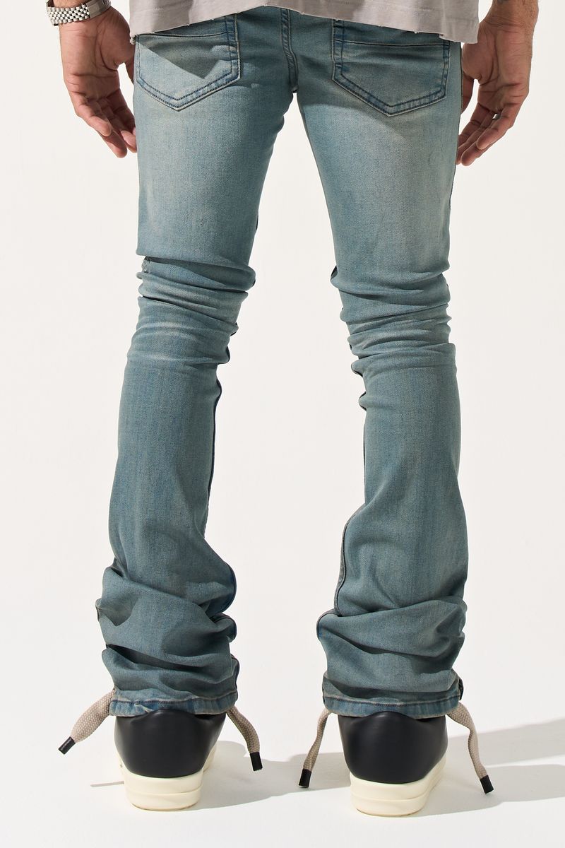 Seaburst Stacked Jeans - Slate