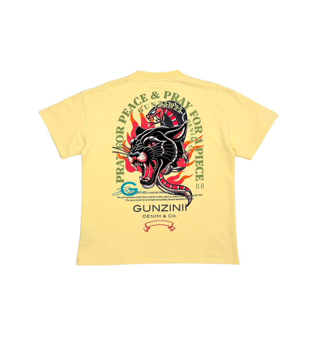 Gunzinii T - Shirt - Light Yellow