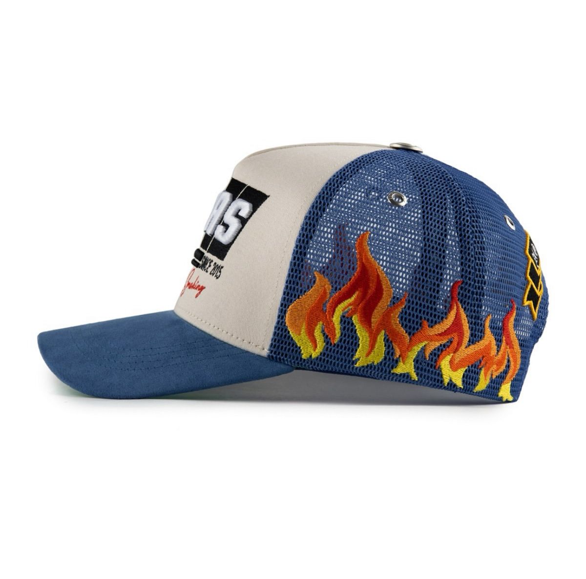 Nascar Fastcar Trucker Hat - White / Blue