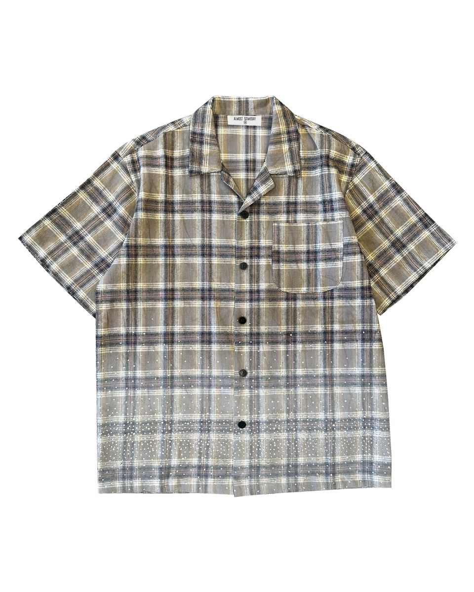 Solomon Rhinestone Flannel - BROWN