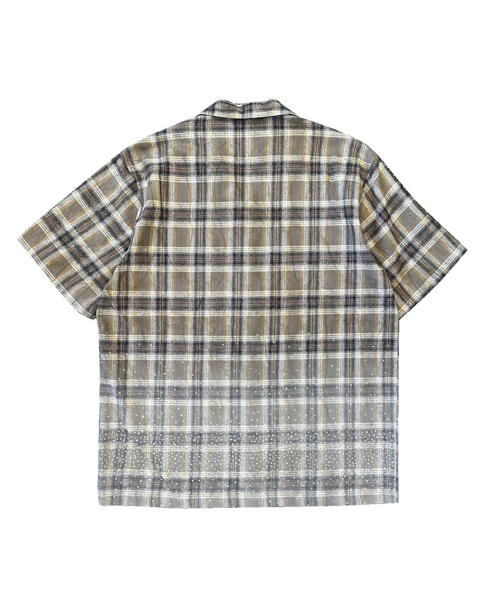 Solomon Rhinestone Flannel - BROWN
