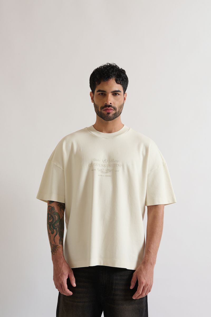 Monclair Frame T-Shirt - Cream