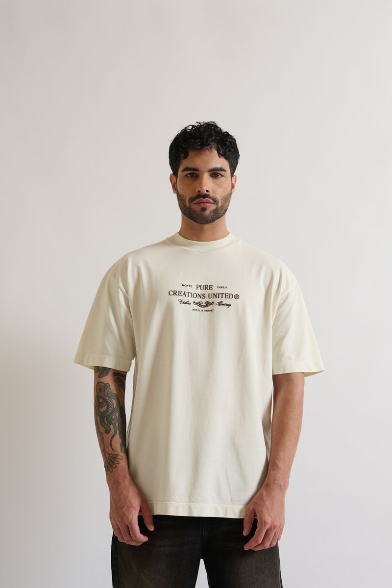 Monclair Flowers T-Shirt - Cream
