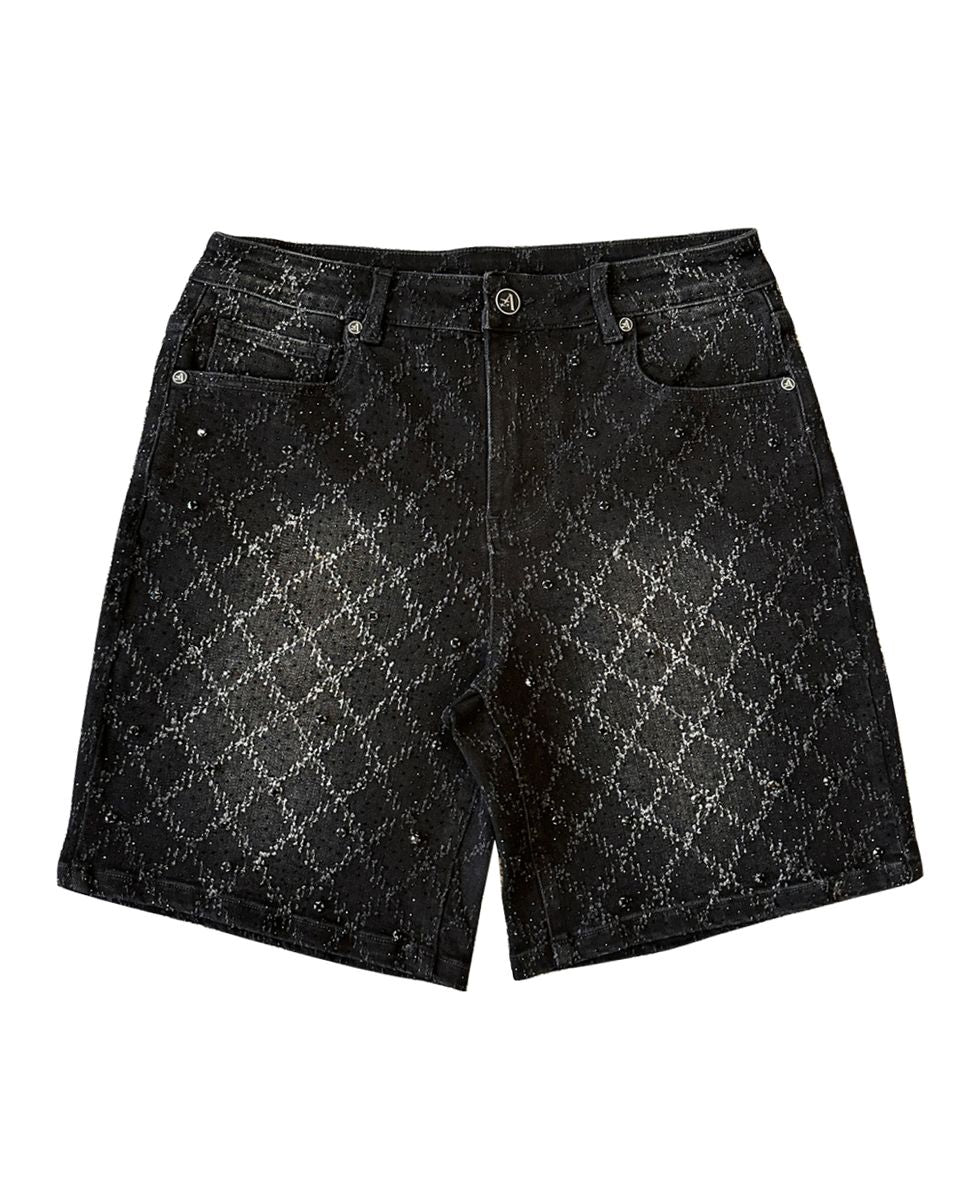 Gem Stone Jorts - Black