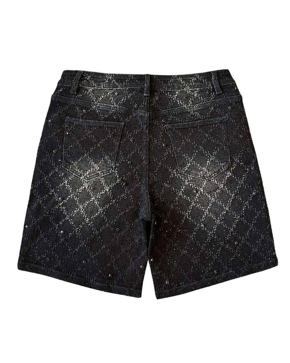 Gem Stone Jorts - Black