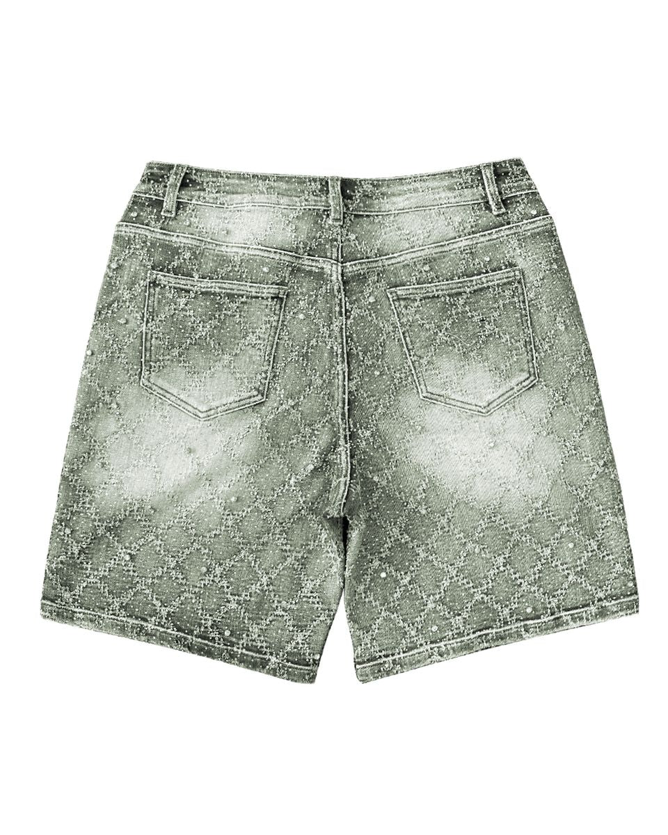 Gem Stone Jorts - Olive