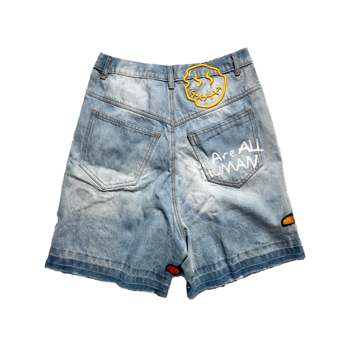 La Ramona Brujeria Denim Shorts - Light Wash