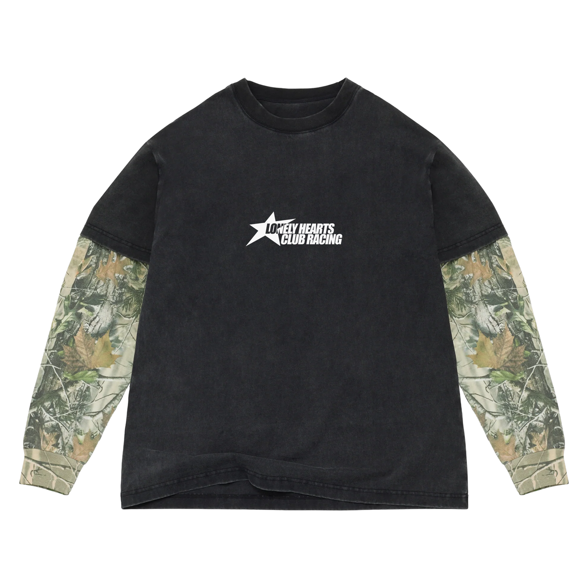 Lonely Hearts Club Racing Premium Long Sleeve T-Shirt - Black / Camo