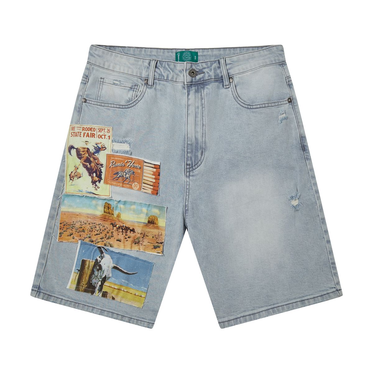 Postcard Jorts - Denim Blue