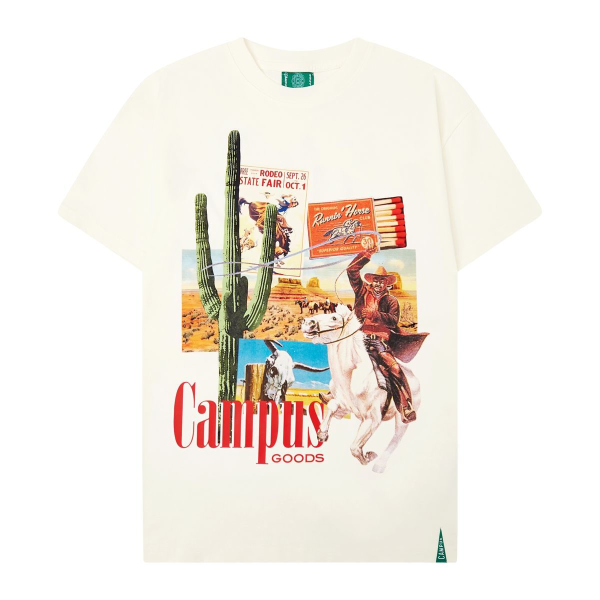Postcard T Shirt - White
