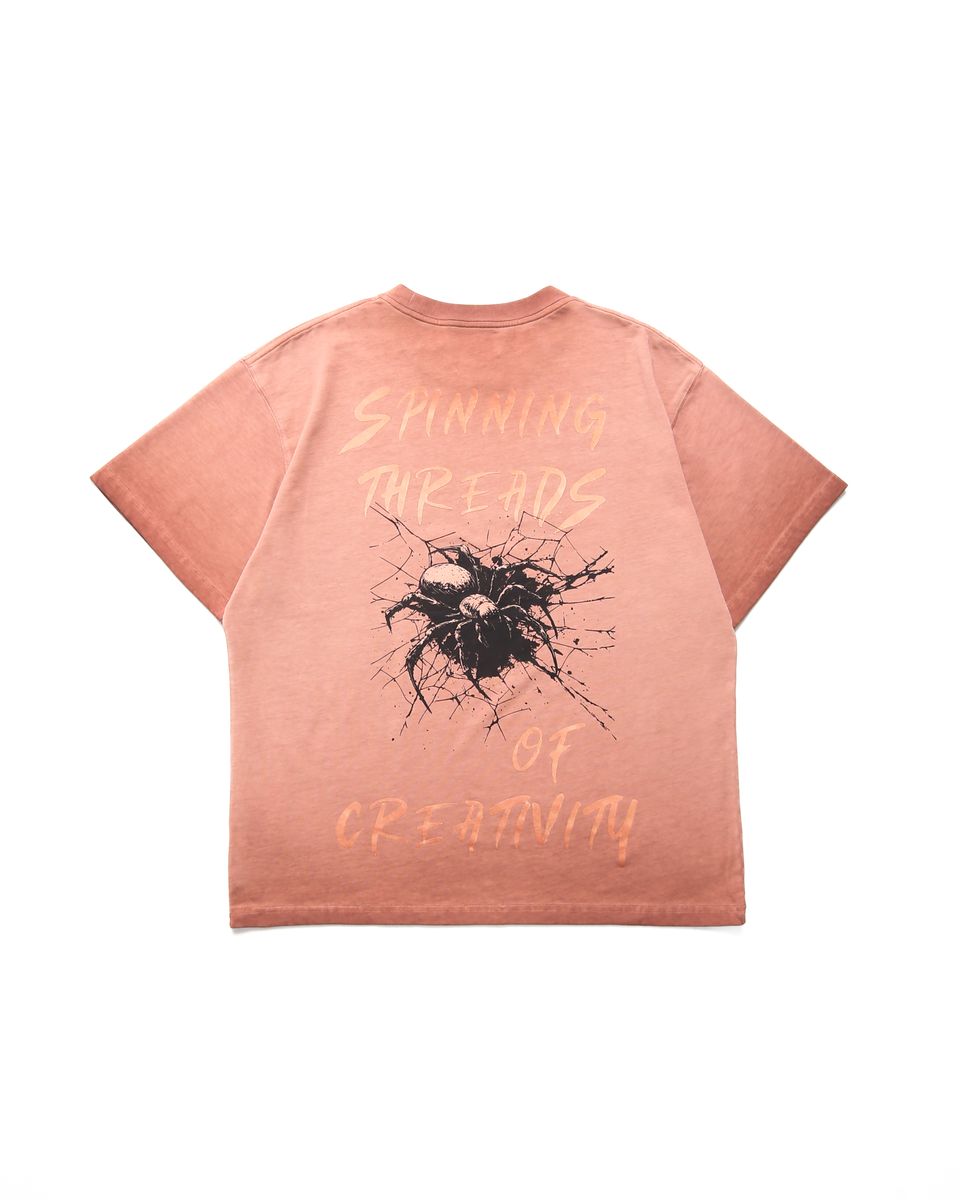Spinning Threads T-Shirt - Brown Ombre