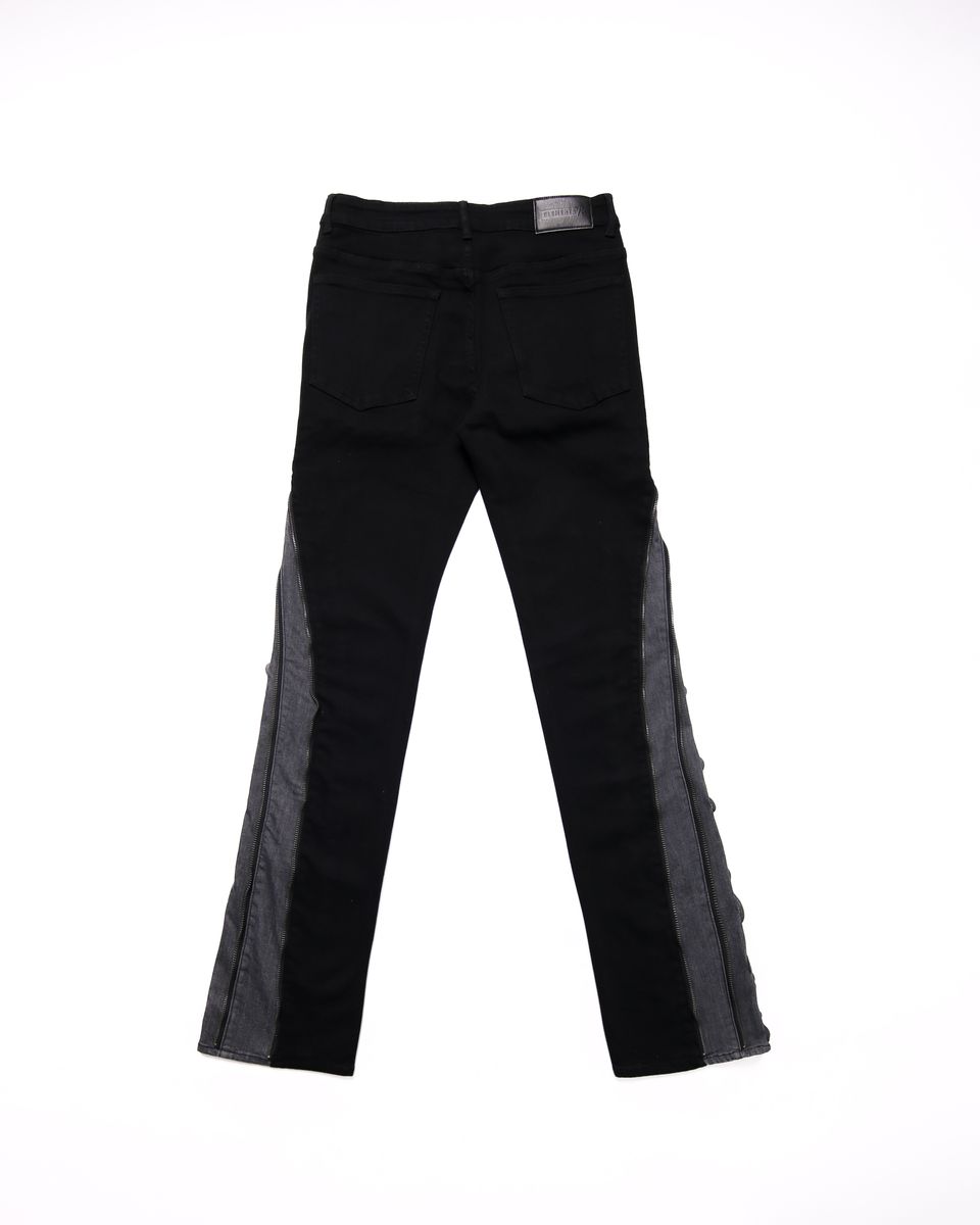 Question Mark Flare Denim - Black