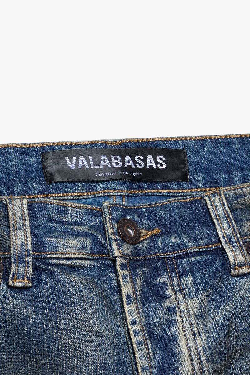 FAX Stacked Jeans - Dirty Blue Wash