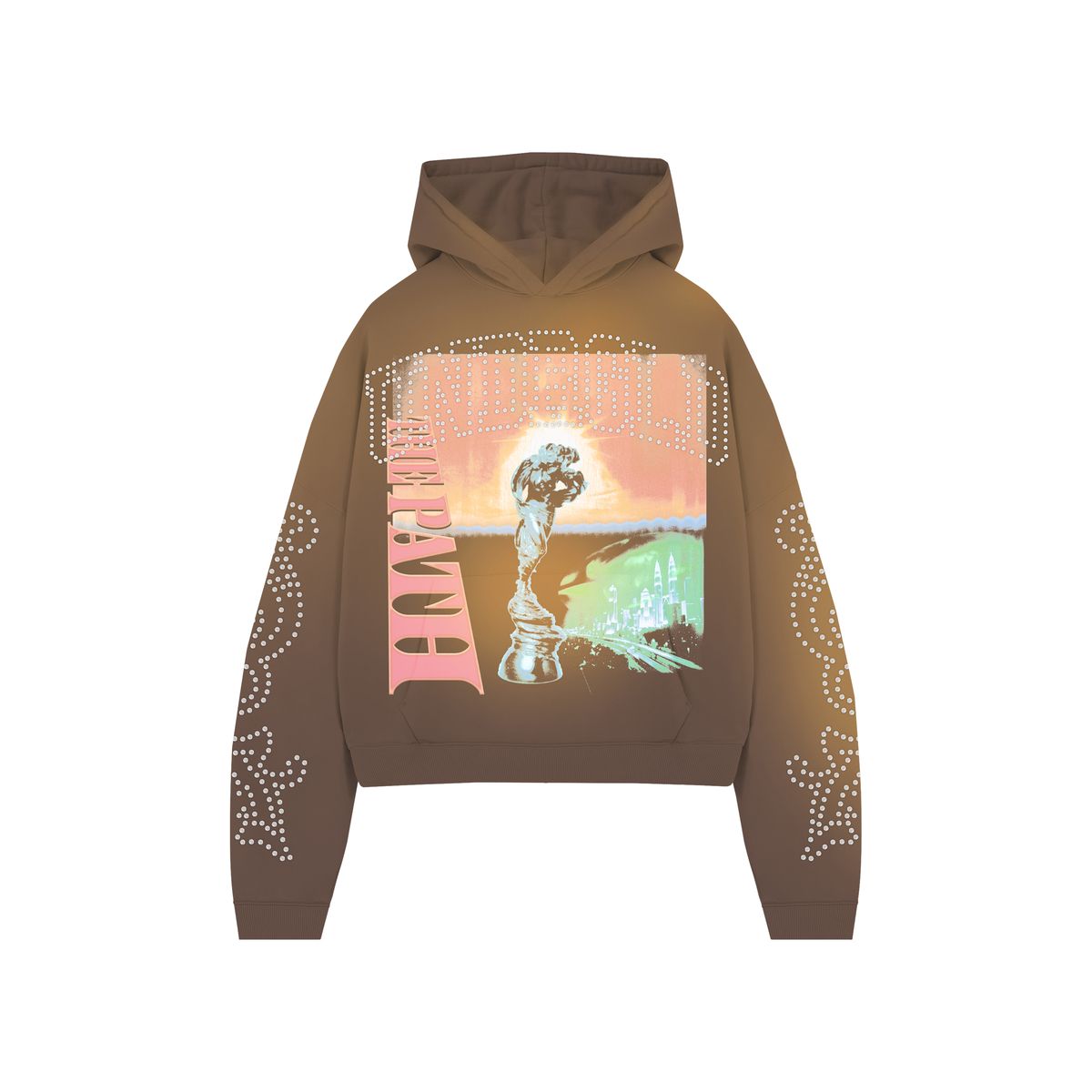 The Path Dawn Hoodie Brown Desert