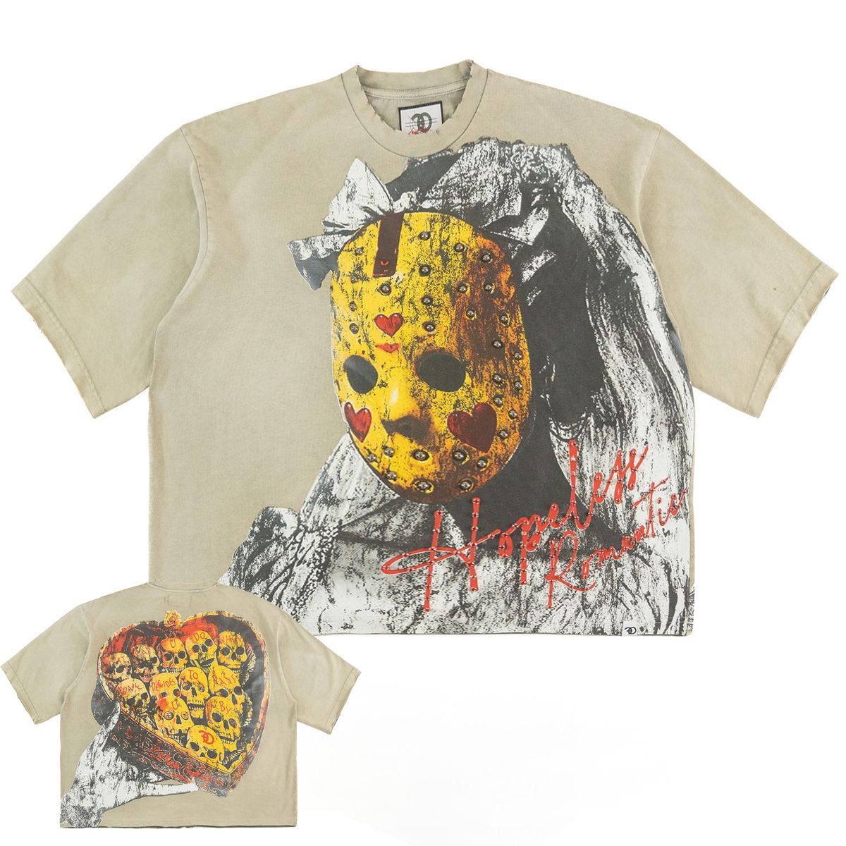 Hopeless Romantic Cropped T-Shirt - Oatmeal
