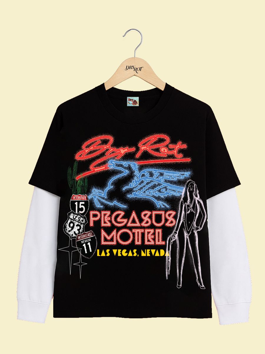 Dry Rot Pegasus Motel Double Layer Longsleeve