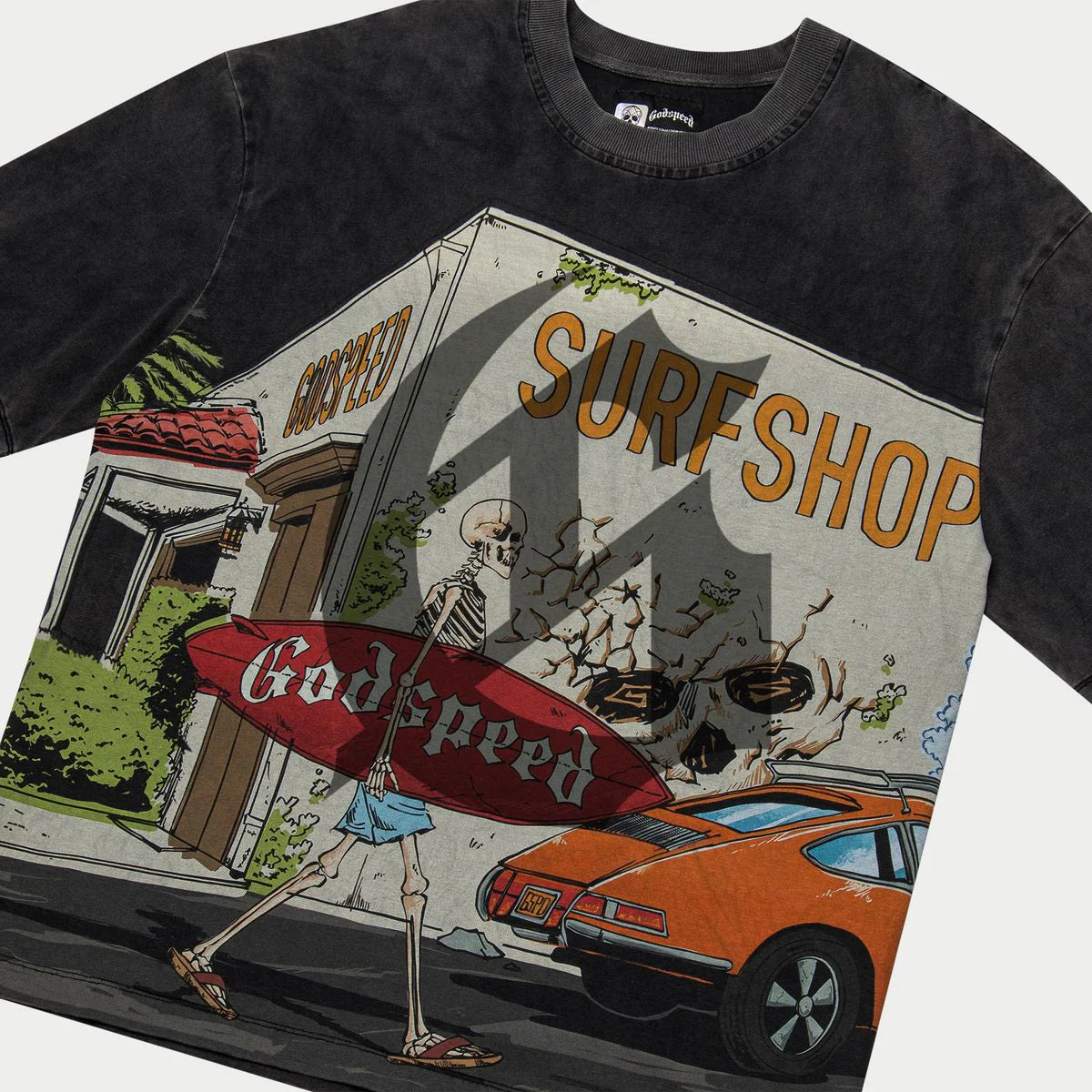 GS Surf Club T-Shirt - Grey Wash