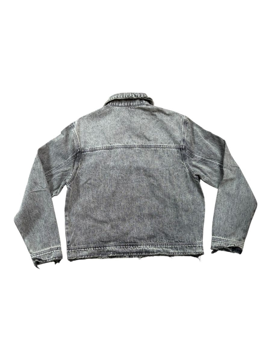 Grid Denim Jacket - Vintage