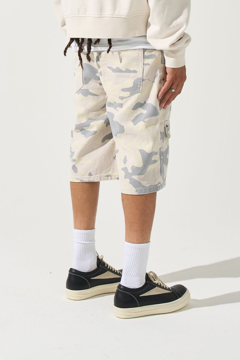 Monarch Denim Shorts - Light Camo