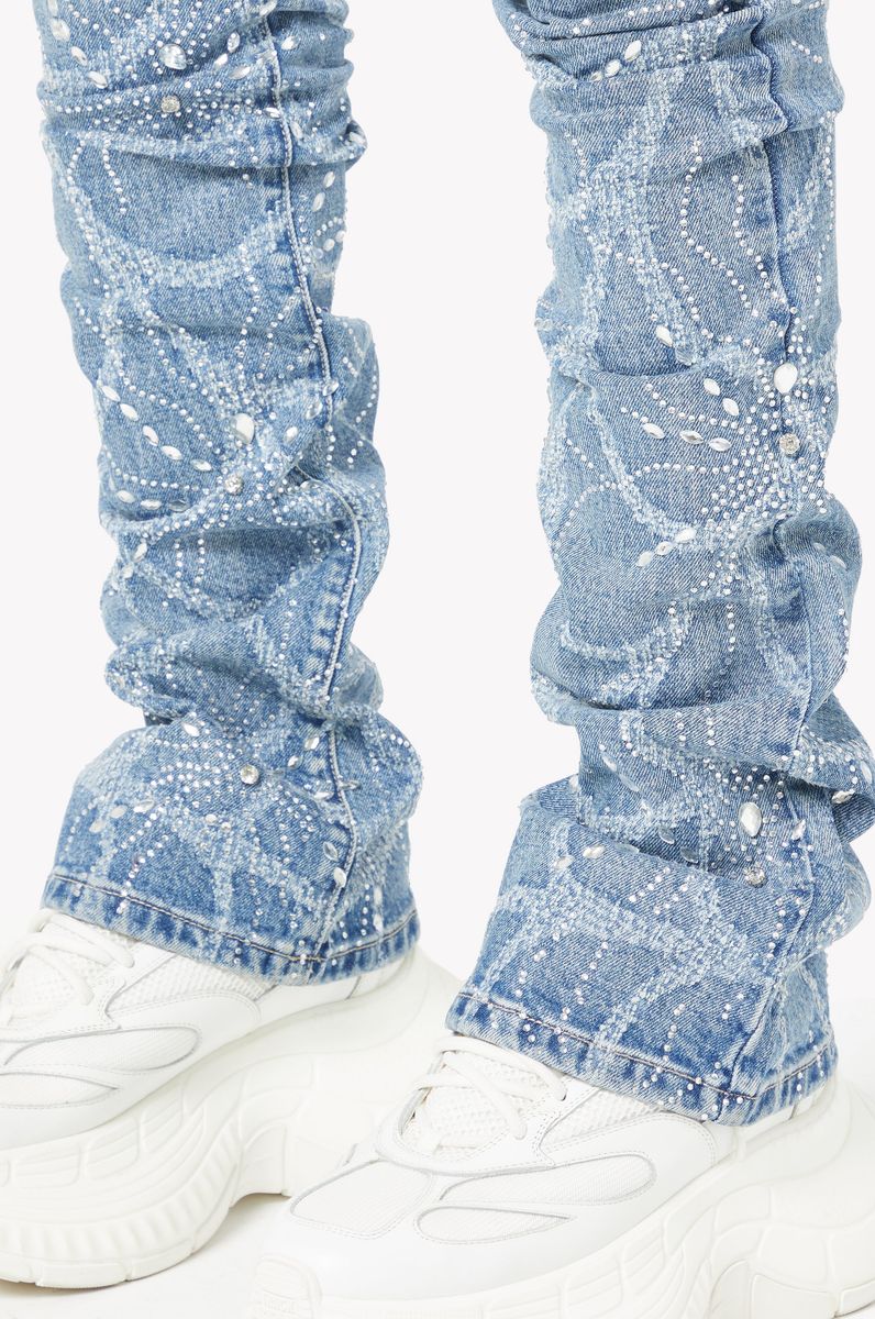 Steel Blue Spider Denim