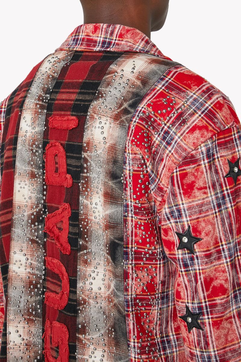 Blood Red Patch Flannel