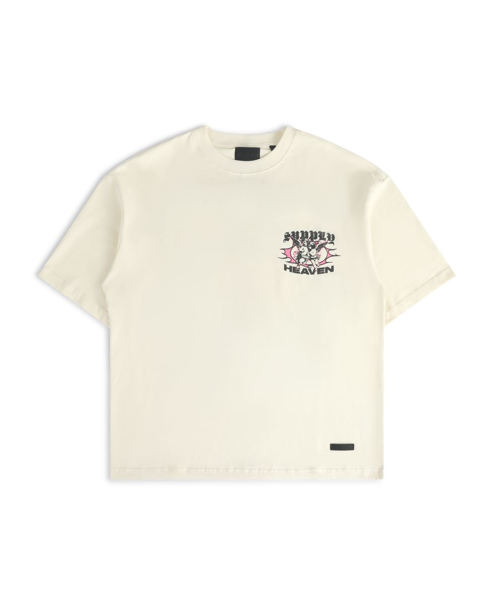 Chaos T-Shirt - Cream / Blue