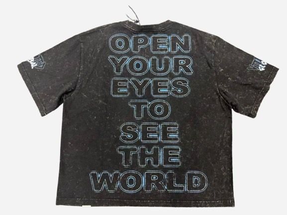 Tears Cropped T-Shirt - Black