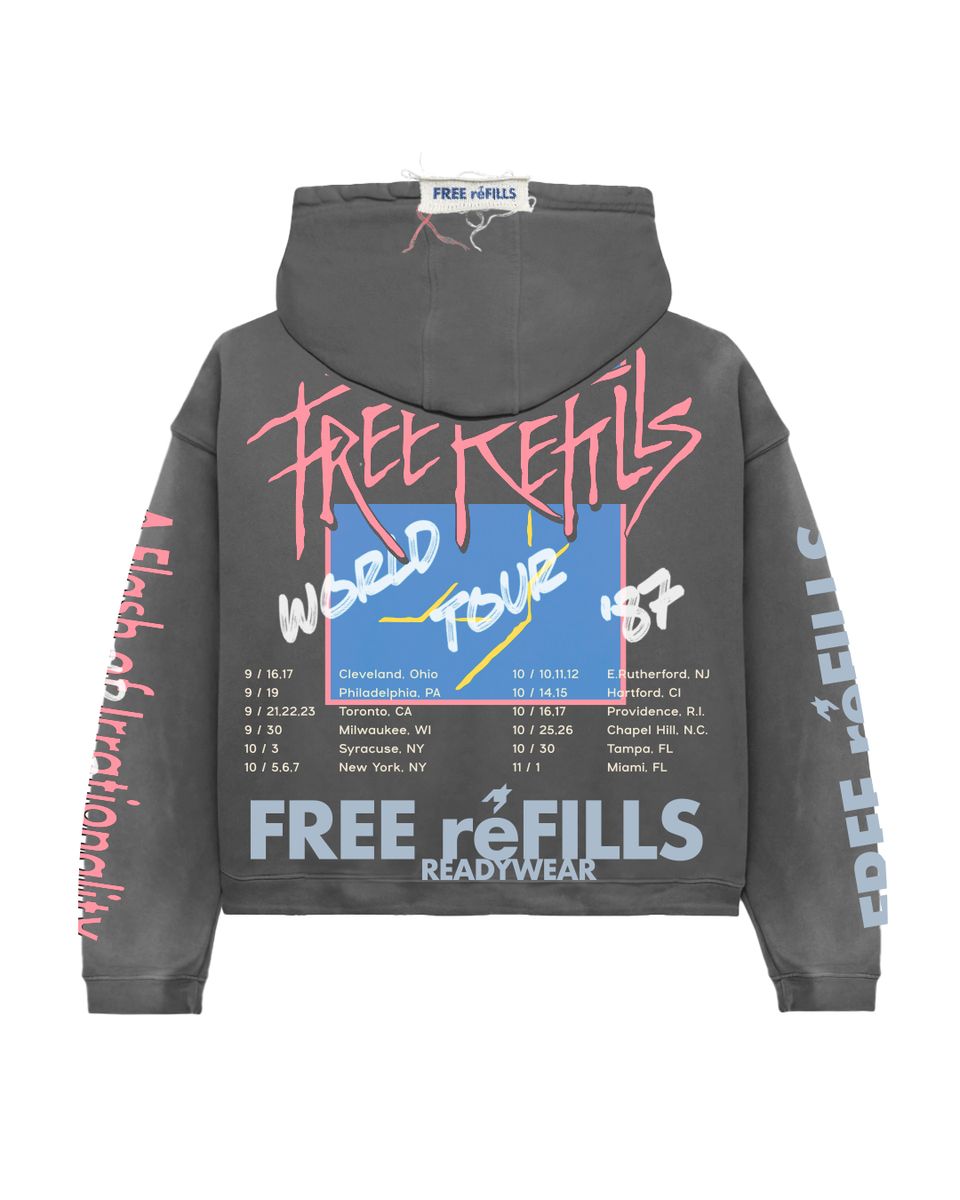 Floyd Zip Up Hoodie - Vintage Grey