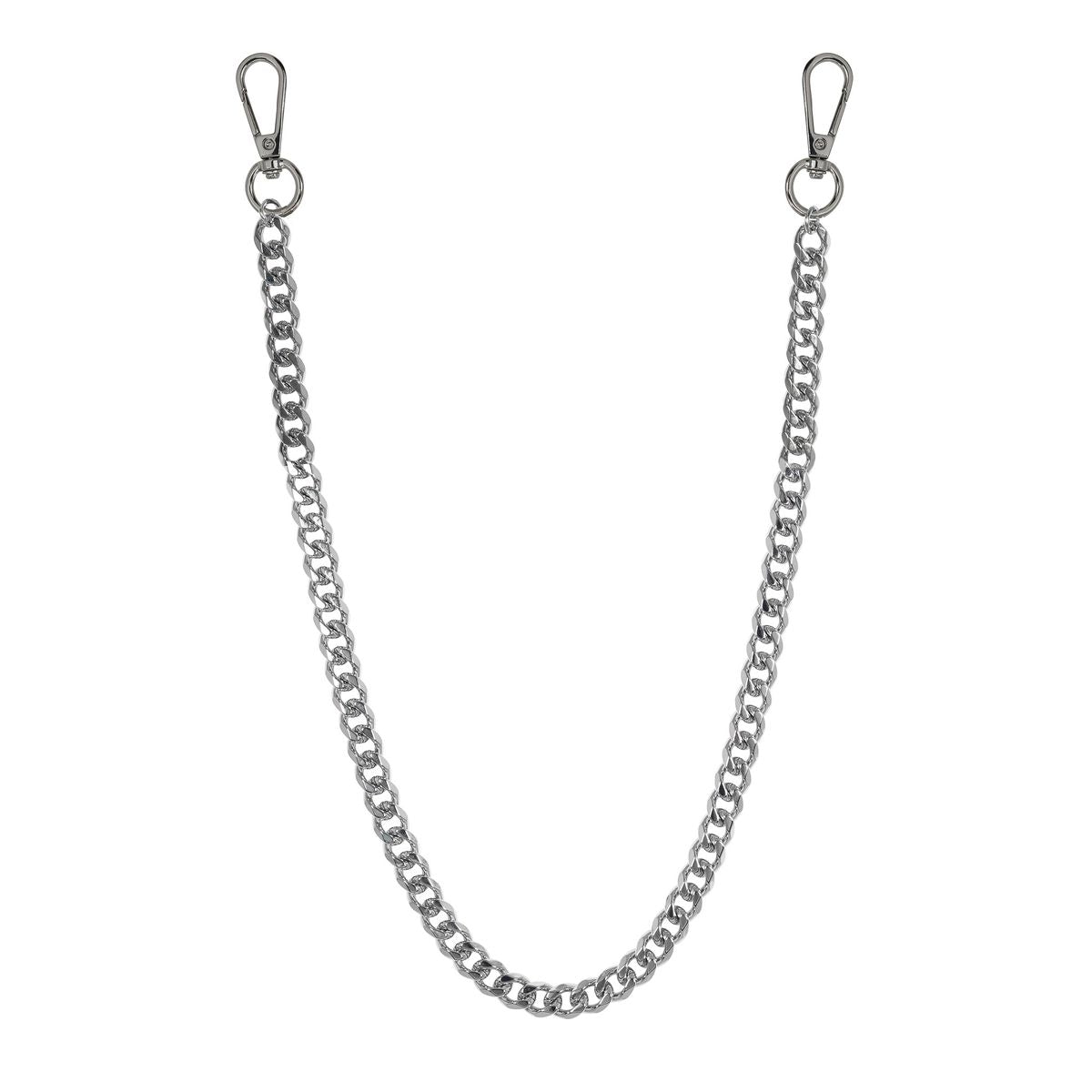 9mm Cuban Link Pant Chain 24" Silver