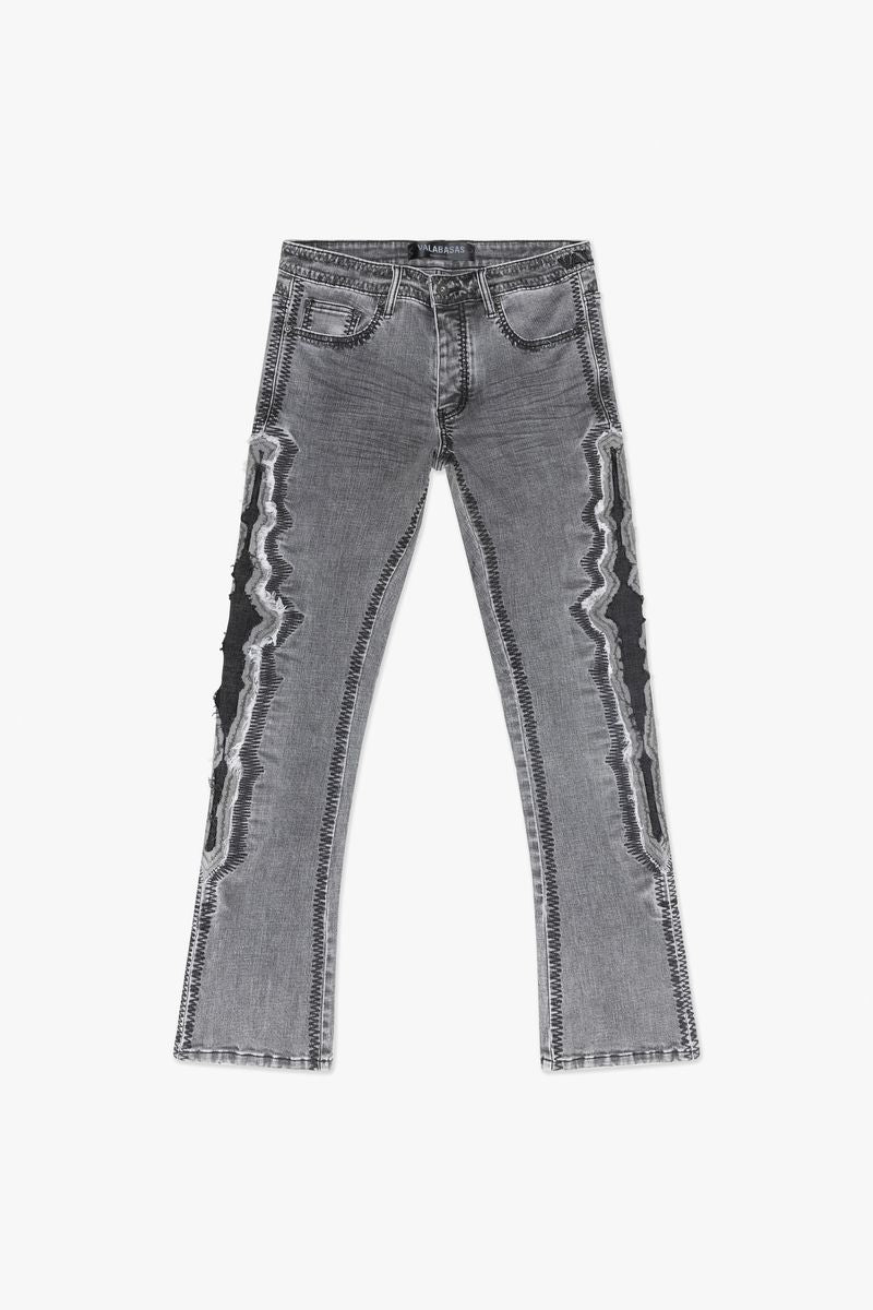 Spectral Stacked Denim - Grey / Black
