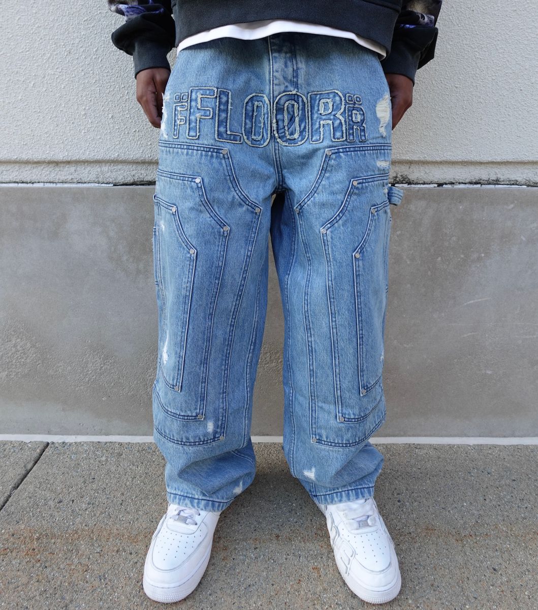 Floor 914 Triple Knee Denim - Light Blue