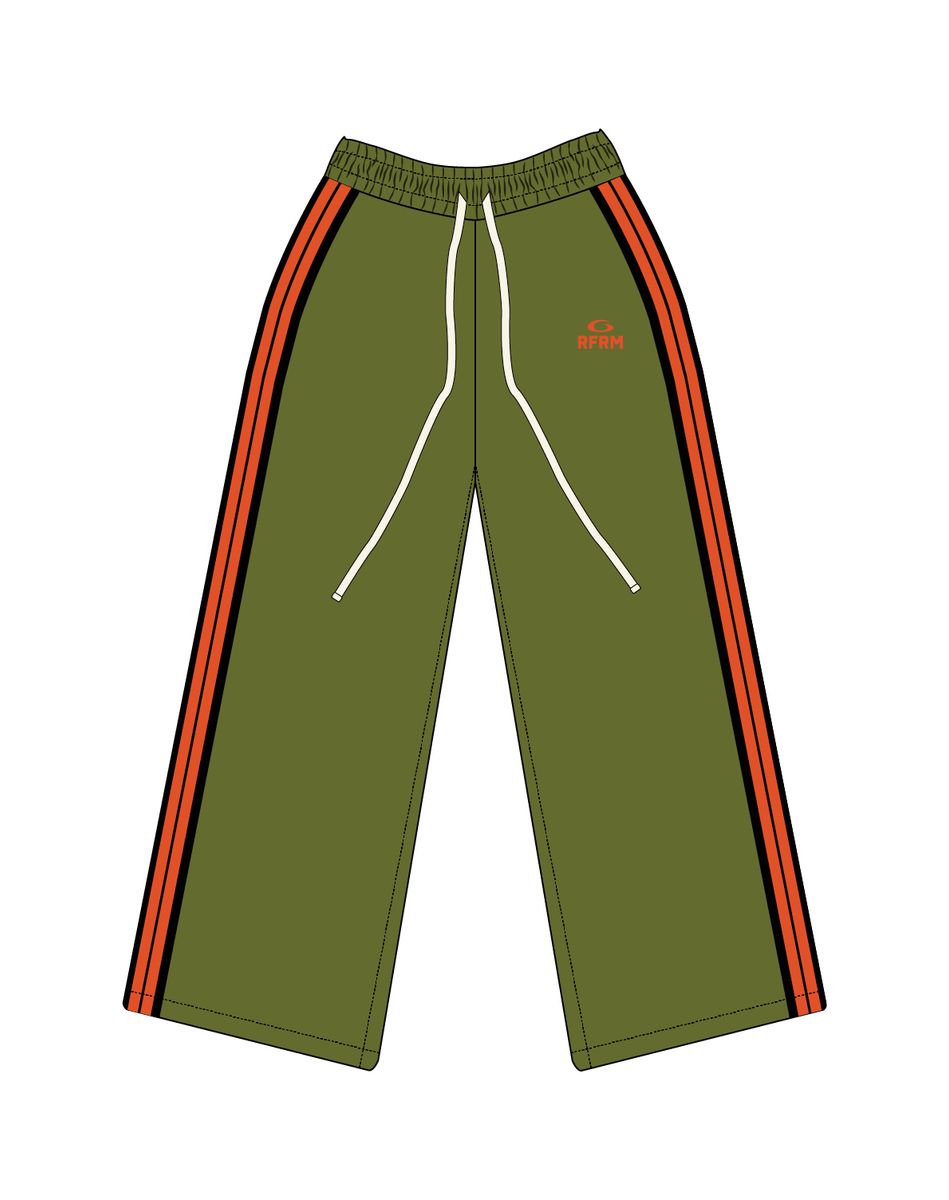 Color Block Sweatsuit - Green / Orange