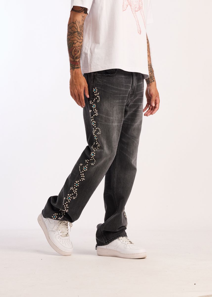 Omnia Straight Fit Jeans - Washed Black
