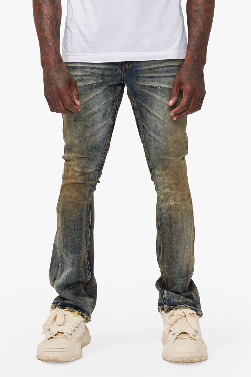 Rugged Stacked Jeans - Vintage Blue