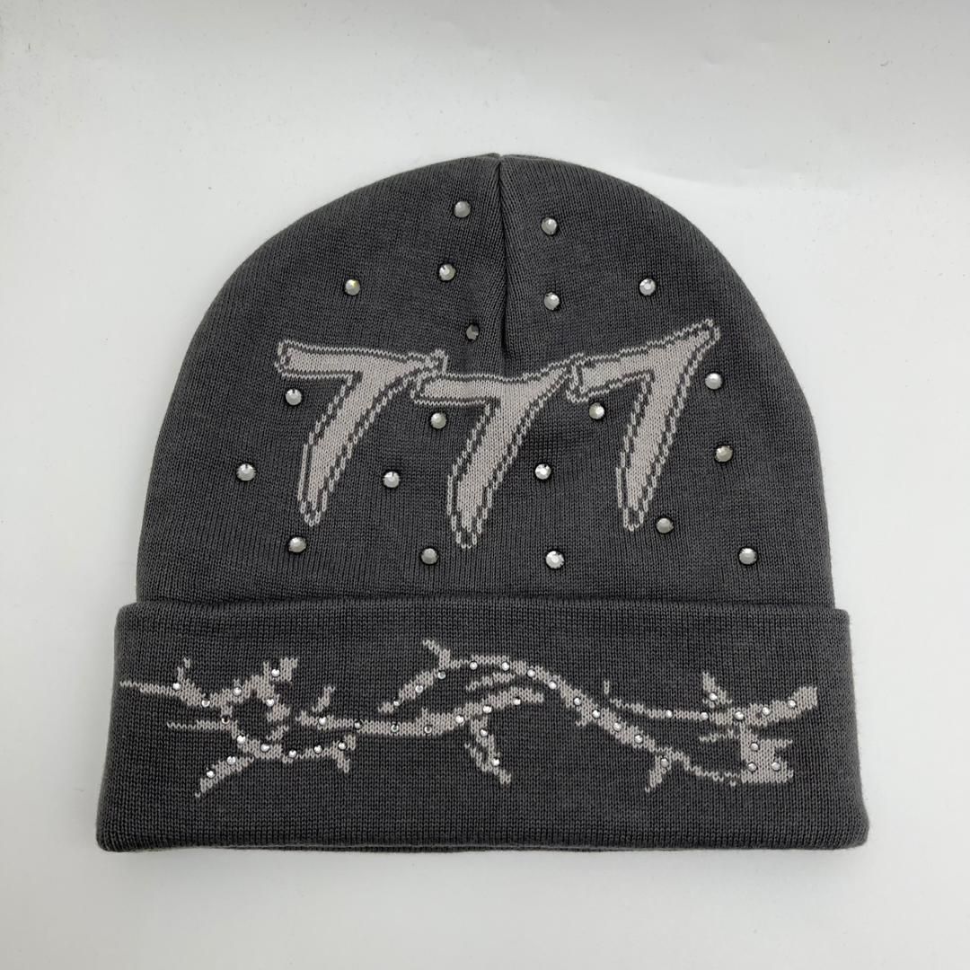 V2 Diamond 777 Beanie - Grey