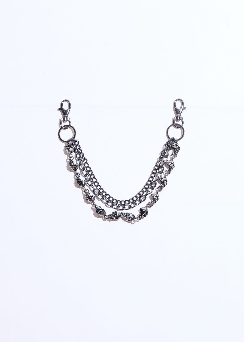 Skull Chain - Chrome Silver