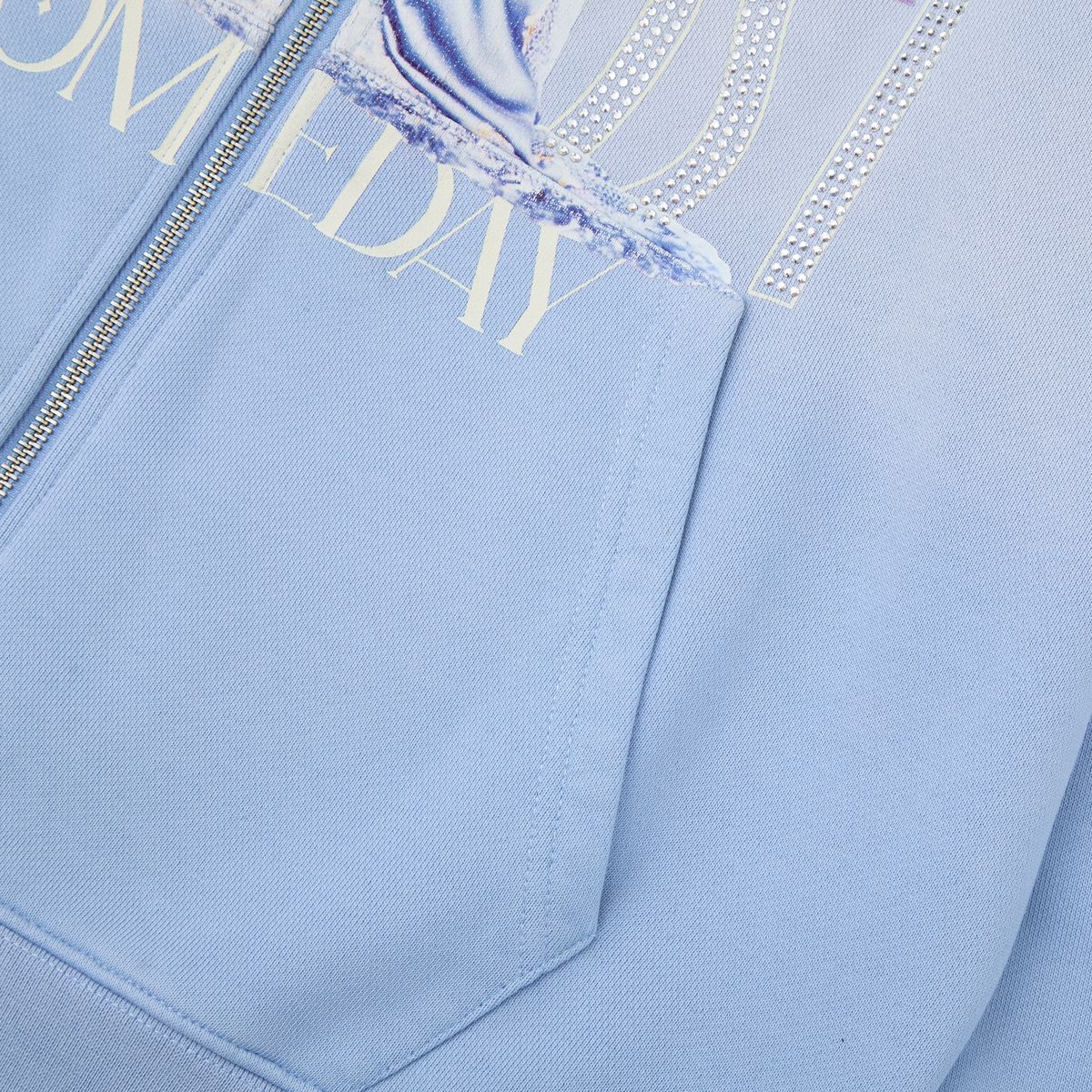 Highclass Zip Up Hoodie - Sun Fade Blue