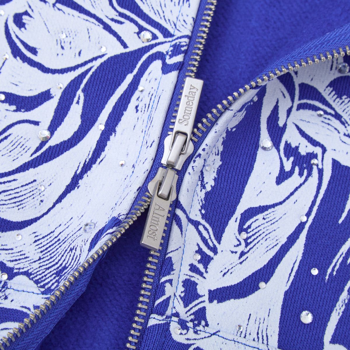 Lavish Zip Up Hoodie - Blue