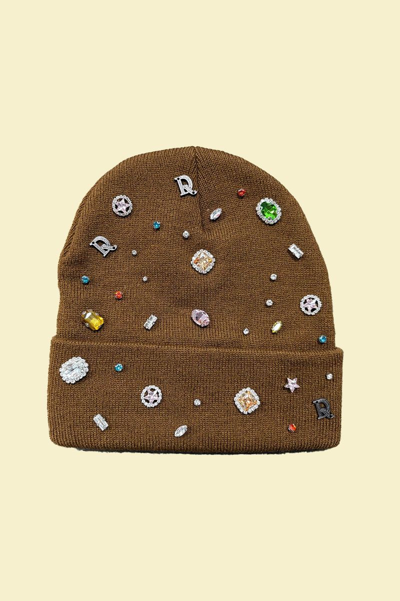Gem Beanie - Brown