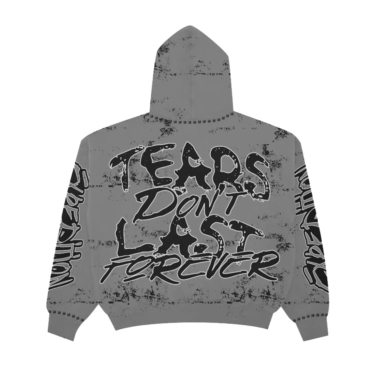 Fear Don’t Last. Forever Hoodie - Grey Washed